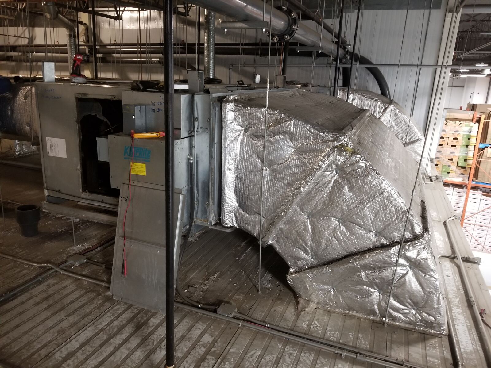 Air handler insulated ductwork