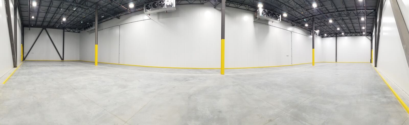 Cold storage warehouse panorama