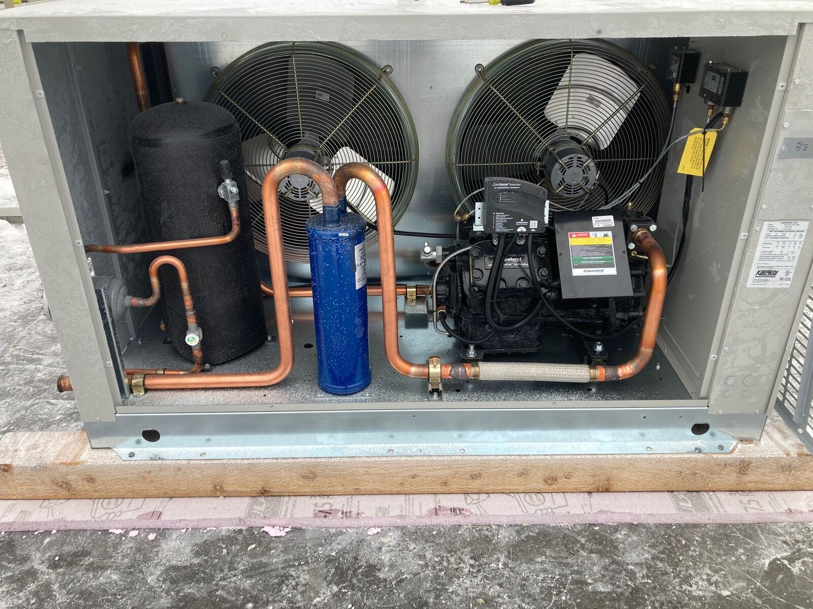 New condensing unit internals winter