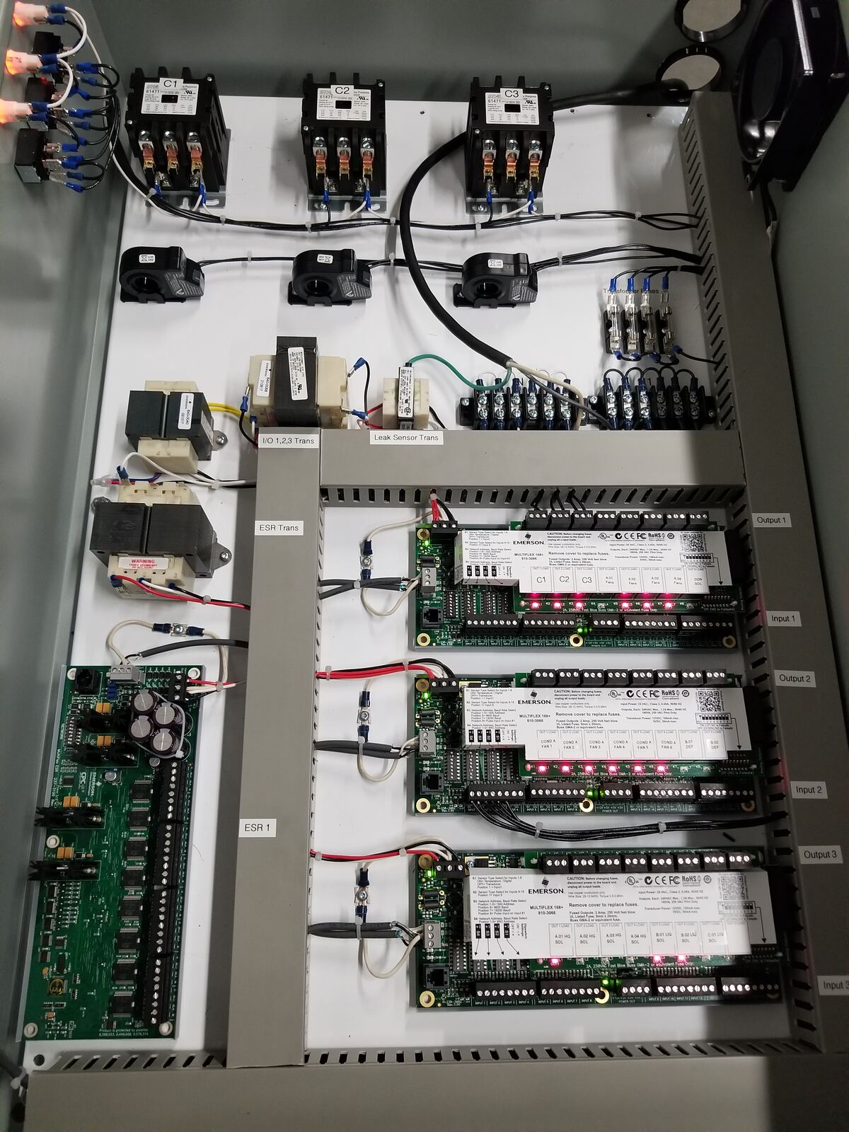 Refrigeration control panel